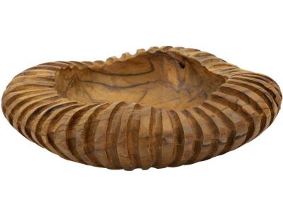 Coupe ronde en teck Geris (29 x 7 cm)