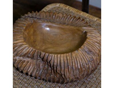 Coupe en teck Garit (32 x 32 x 11 cm)