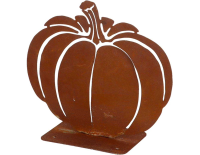 Courge décorative en métal rouillé (Citrouille)