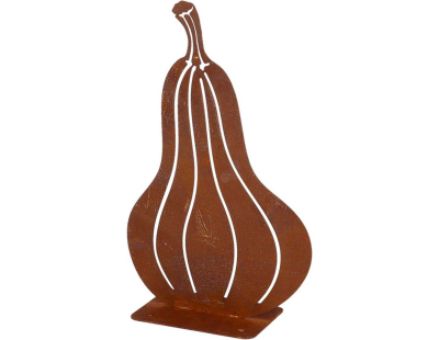 Courge décorative en métal rouillé (Butternut)