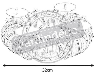 Couronne bougies centre de table