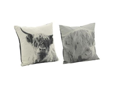 Coussin Vache en coton (Lot de 2) (Lot de 2)