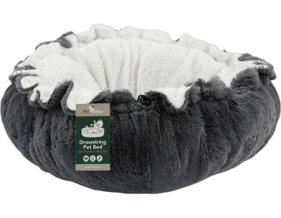 Coussin pour animaux avec lien de serrage 80 x 19 cm (Gris)