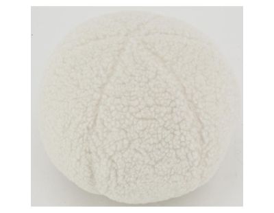 Coussin en bouclette blanc (Boule)