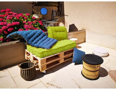 Coussin cale-rein en coton coloré (Vert anis)