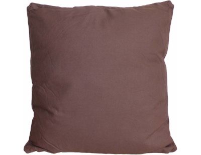 Coussin carré pour dossier de canapé 60 cm (Chocolat)