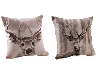 Coussin cerf en coton et polyester (Lot de 2) (60 cm)