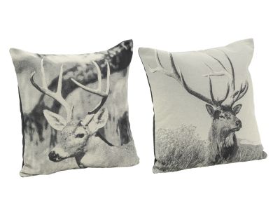 Coussin cerfs en coton (lot de 2) (Lot de 2)