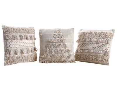 Coussin en coton Bohème (Lot de 3) (Lot de 3)