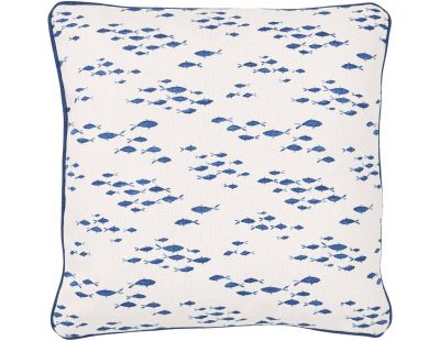 Coussin en coton Sea 45 x 45 cm (Banc de poissons)