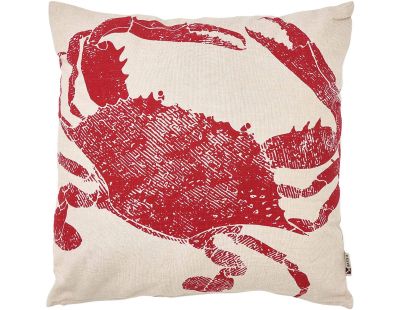 Coussin en coton Sea 45 x 45 cm (Crabe rouge)