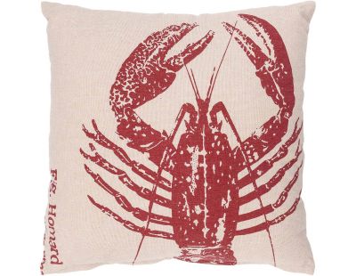 Coussin en coton Sea 45 x 45 cm (Homard rouge)