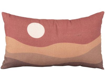Coussin en coton 50 x 30 cm Sunset (Brun argile)