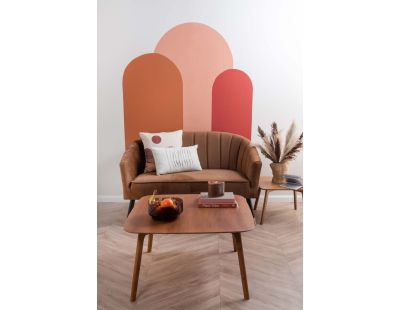 Coussin en coton 45 x 45 cm Sunset (Sable)