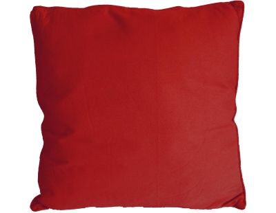 Coussin en coton coloré Salsa 45 cm (Rouge)