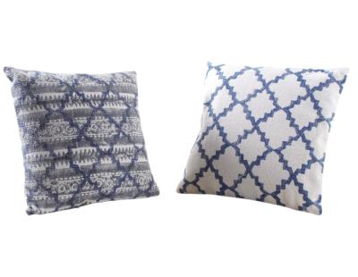 Coussin en coton déhoussable et garni (50 x 50 cm - Lot de 2)
