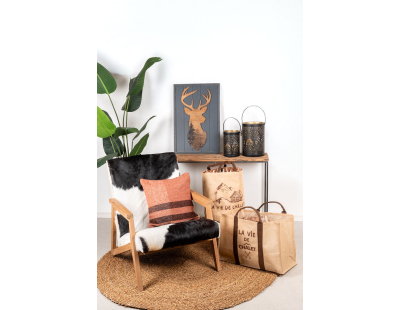 Coussin en coton recyclé (Rouille 45 x 45 cm)