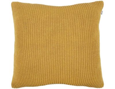 Coussin en coton velours côtelé Lines (Jaune moutarde)