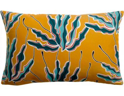 Coussin extérieur imprimé Alga Bronze (65 x 40 cm)