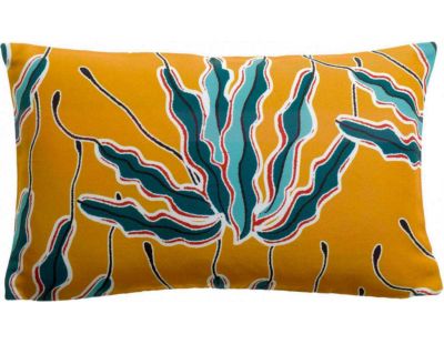 Coussin extérieur imprimé Alga Bronze (50 x 30 cm)