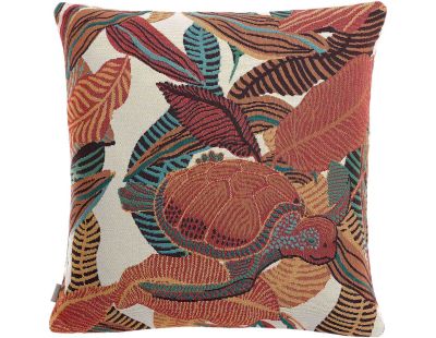 Coussin extérieur en polypropylène Dori papaye (45 x 45 cm)