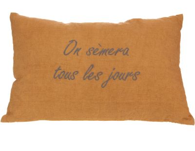 Coussin à message Nature 40 x 60 cm (Jaune)