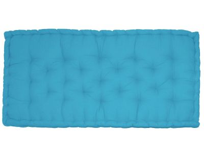 Coussin de palette en coton coloré 120 x 60 cm (Turquoise)