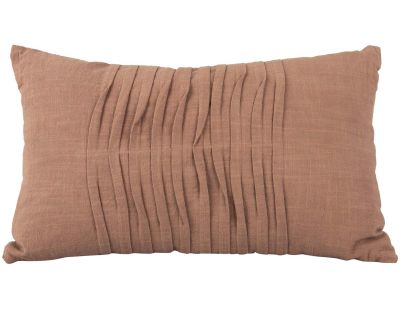 Coussin rectangulaire en coton 50 x 30 cm Wave (Chocolat)