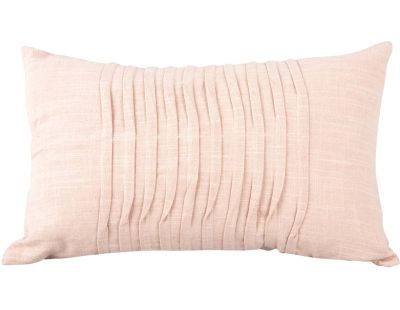 Coussin rectangulaire en coton 50 x 30 cm Wave (Rose clair)