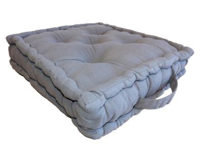 Coussin de sol en coton 40 cm (Gris)