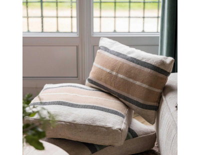 Coussin de sol  en tissu Gatsby 55 x 55 x 10 cm (Sienne)