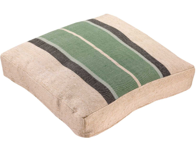 Coussin de sol  en tissu Gatsby 55 x 55 x 10 cm (Eucalyptus)