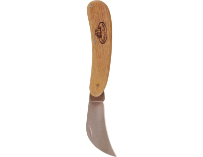 Couteau serpette en acier inoxydable et bois de frêne