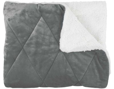 PLAID GROSSE MAILLE CHUNKY GRIS 120X150CM – ZenPur