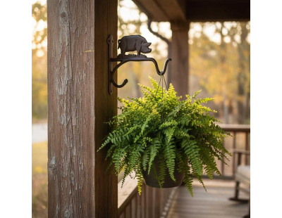 Crochet pour panier suspendu en fonte (Cochon)