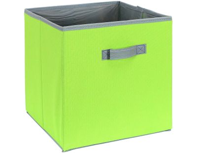 Cube de rangement coloré 30 x 30 cm (Anis et gris)