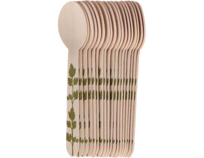 Cuillère à soupe en bois Herbe (Lot de 20)