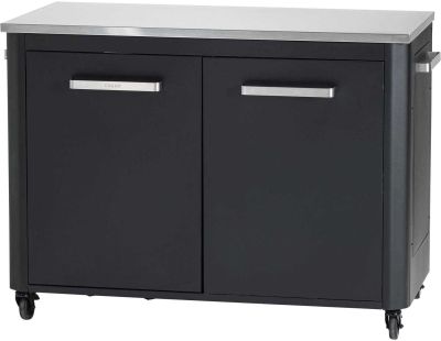 Cuisine extérieure double avec 2 portes et 4 roulettes