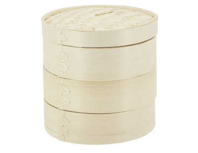 Cuit vapeur en bambou 3 étages (Diamètre 23 cm)