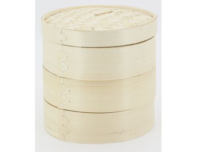 Cuit vapeur en bambou naturel 3 étages
