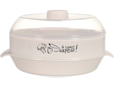 MASTRAD - Cuit Vapeur - Cuisson Micro-Onde - Conservation - Cuisson Saine &  Rapide d'un Repas Complet - Préserve le Goût et les Nutriments - 3,2L 