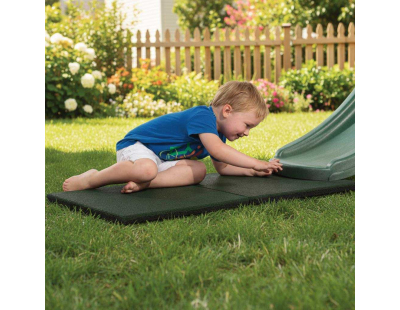 Dalle caoutchouc pour terrain de jeu Hicar (Vert)