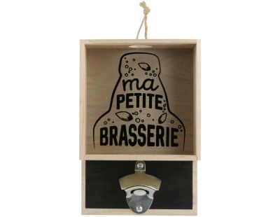 Décapsuleur mural avec bac à capsules Bistrot