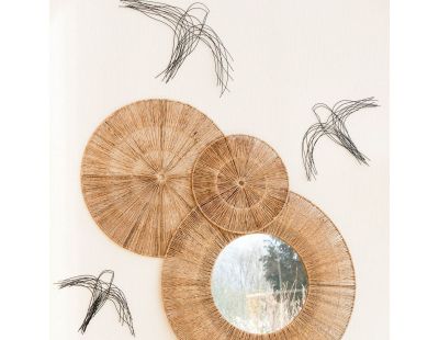 Décor mural Oiseaux en métal (lot de 3)