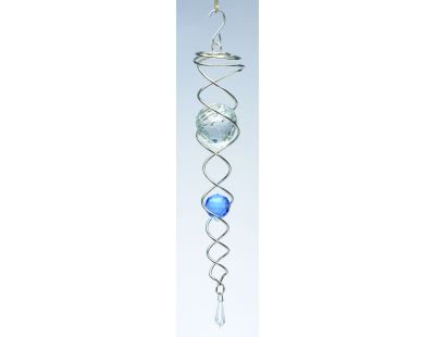 Mobile à vent design Crystal Tail (Bleu)