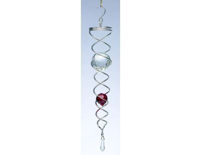 Mobile à vent design Crystal Tail (Rouge)