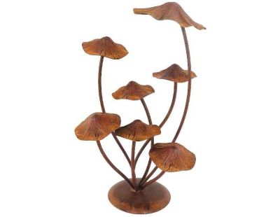 Décoration de jardin champignons rouille 26 x 21 x 44 cm