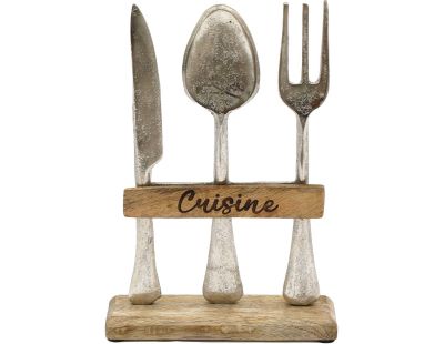 Décoration en manguier et aluminium Cuisine