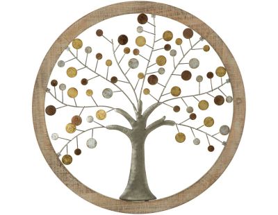 Décoration murale Arbre en métal Della Vita 61 x 1.8 cm