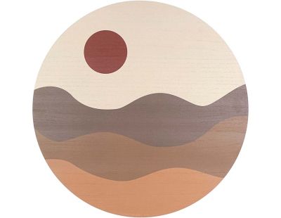 Décoration murale Wall art Sunset 40 cm (Sable)